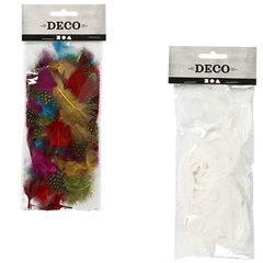 Piórka dekoracyjne 3 g | różne kolory