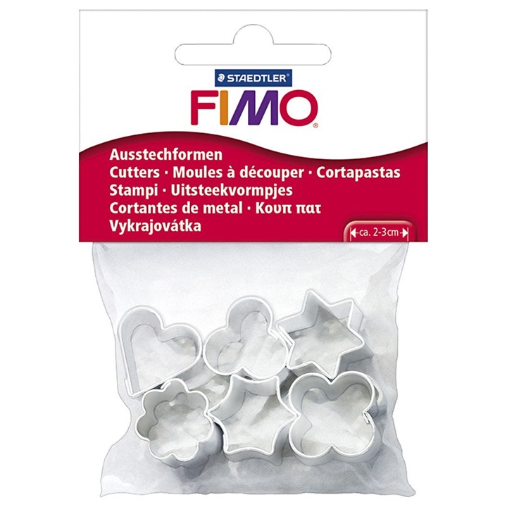 Metalowe foremki do wyciskania FIMO - 6 szt