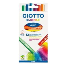Pastele olejne GIOTTO OLIO MAXI 12 szt.