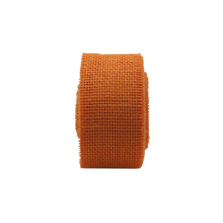 Dekoracyjna wstążka jutowa 7 cm x 10m | ochra Dekoracyjna wstążka jutowa 7 cm x 10m | ochra