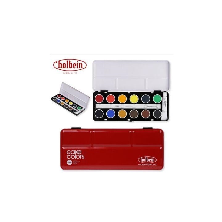 Zestaw farb akwarelowych  Cake Colors Transparent - Holbein | różne zestawy
