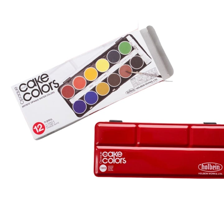 Zestaw farb akwarelowych  Cake Colors Opaque - Holbein | różne zestawy