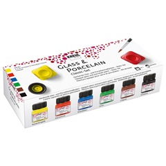 Farby do malowania porcelany Brillant Hobby Line / zestaw 6 szt