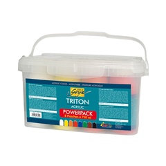 Farby akrylowe Kreul Triton Liquid Powerpack/ zestaw 8x750ml