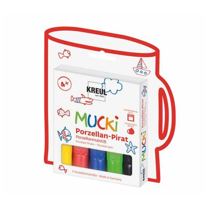 PIsaki do szkła i porcelany dla dzieci MUCKI KREUL 5 szt.