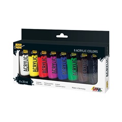 Farby akrylowe Kreul Solo Goya / zestaw 8 szt x 20 ml