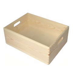 Skrzynka drewniana do decoupage 40 x 30 x 14 cm