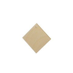 Drewniany półfabrykat do wyrobu biżuterii - Kwadrat 2 cm