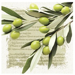 Serwetki do decoupage Greek Olives - 1 szt.