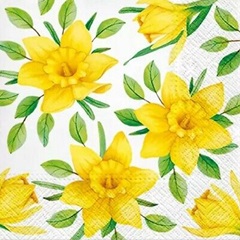Serwetki do Decoupage -  Yellow Daffodils / 1 szt