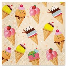 Serwetki do decoupage Ice Cream / 1 szt