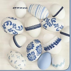 Serwetki do Decoupage Blue Style Easter Eggs  / 1 szt