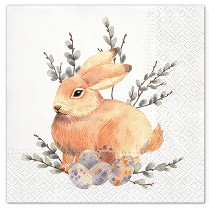 Serwetki do Decoupage Watercolor Bunny / 1 szt
