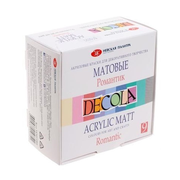 Zestaw matowych farb akrylowych Decola 9x20 ml | różne zestawy