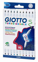 Giotto Flamastry podwójne Turbo Dobble /10 sztuk