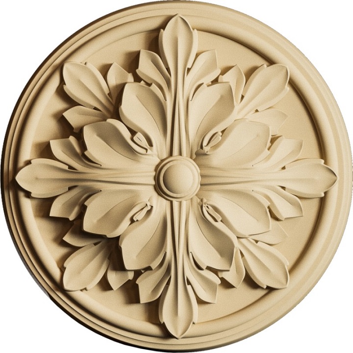 Ornament 3D z masy drzewnej 