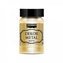 Farba dekoracyjna Pentart metaliczna matowa | czekoladowa