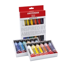 Zestaw farb akrylowych AMSTERDAM Standard Series / 12 x 20ml