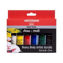 Zestaw farb akrylowych AMSTERDAM Expert Series 6 x 20 ml