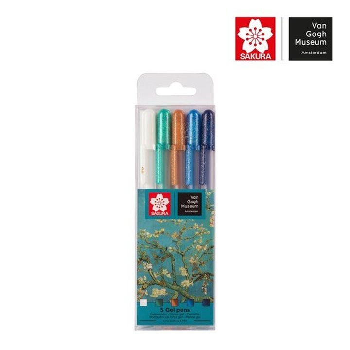 Długopisy żelowe Sakura Gelly Roll - Van Gogh Museum  / 5 szt.