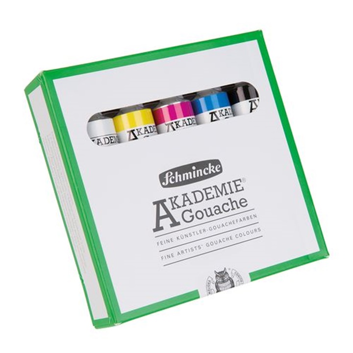 Zestaw farb Gouache w tubach Schmincke AKADEMIE 5 x 20 ml