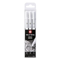 Długopisy żelowe Sakura Gelly Roll Bright White - 3 szt / różne zestawy