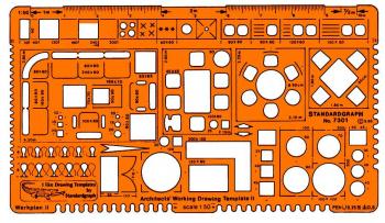Szablon techniczny ARCHITEKT LENIAR - skala 1:50