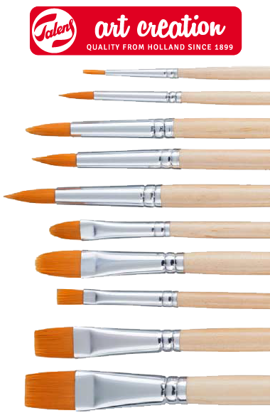 Pędzle ArtCreation - zestaw 10 pędzli