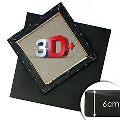 Czarne podobrazie malarskie PROFI 3D+ | różne rozmiary