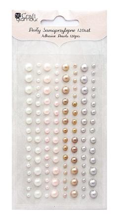 Perełki dekoracyjne Mocca Cream - 120 szt