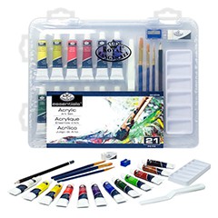Zestaw artystyczny z farbami - Essentials / 21 elementów