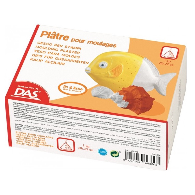 Szybkoschnąca masa plastyczna modelująca glina DAS - Moulding Plaster w proszku / 1kg