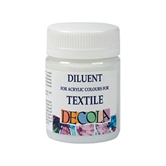 Medium rozcieńczające farby akrylowe do tkanin Decola / 50 ml