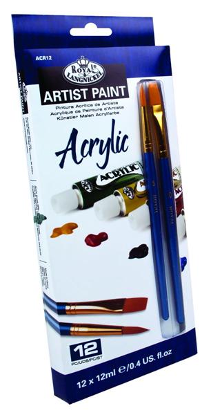 Zestaw farb akrylowych ARTIST Paint   / 12 szt x 12 ml   