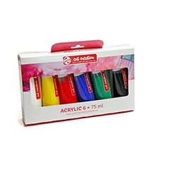 Zestaw farb akrylowych Art Creation / 6 szt x 75 ml