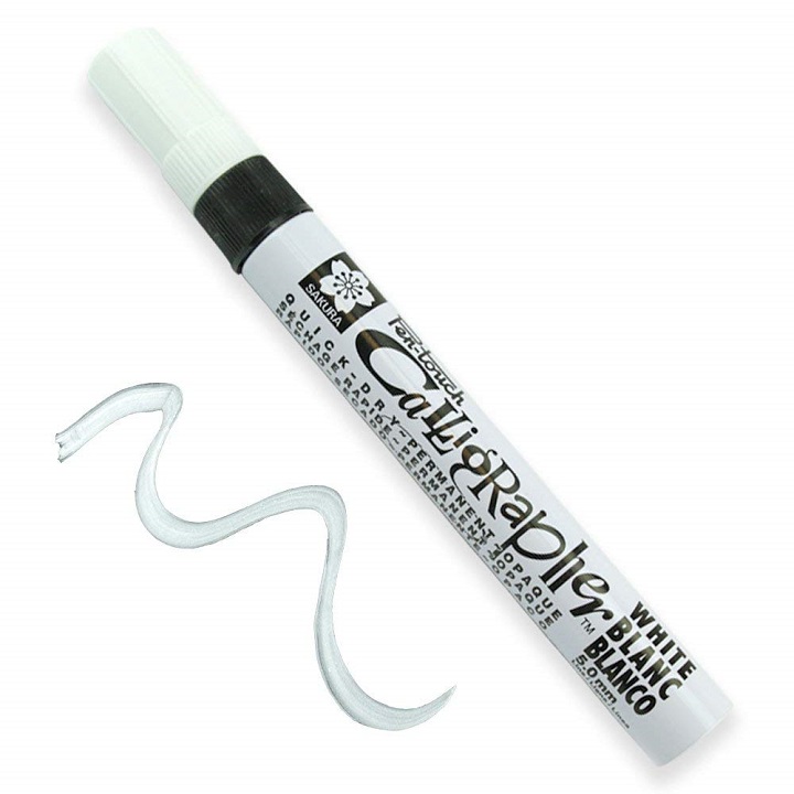 Marker Pen-touch Calligrapher M 5,0 mm | biały Marker Pen-touch Calligrapher M 5,0 mm | biały