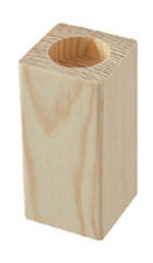 świecznik drewniany prostokątny do Decoupage