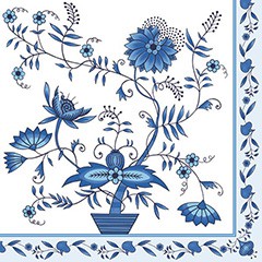 Serwetki do Decoupage - Niebieskie kwiaty - 1 szt