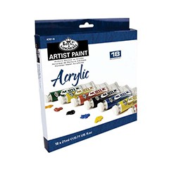 Zestaw farb akrylowych Royal & Langnickel / 18 szt x 21 ml 