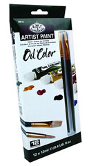 Zestaw farb olejnych Oil Color Artist Paint by Royal & Langnickel / 12 szt x 12 ml