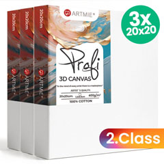ARTMIE 3D Canvas Set 3 pcs - 2nd Quality - 20x20 cm