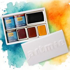 ARTMIE Zestaw akwareli Solo Goya, 7 elementów - odcienie ziemi