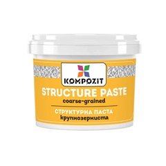 Biała gruboziarnista pasta strukturyzująca Kompozit | Różne tomy
