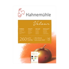 Blok kolorowych papierów do pasteli HAHNEMÜHLE VELOUR | różne wymiary