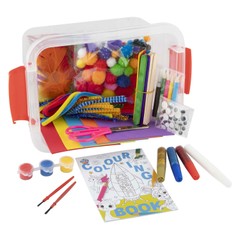 Craft Box 230+ elementów CRAFT KIT w pudełku do przechowywania