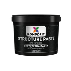 Czarna drobnoziarnista pasta strukturyzująca Kompozit | Różne tomy
