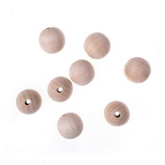 Drewniane okrągłe koraliki | Różne rozmiary