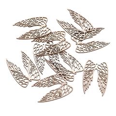 Drewniane skrzydła 6 cm / zestaw 9 sztuk