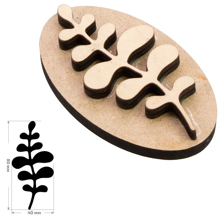 Drewniany stempel ROSA TALENT nr 14 Botanical 4x8 cm