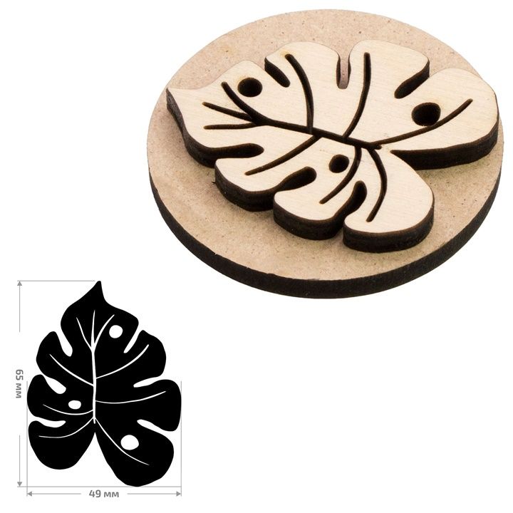Drewniany stempel ROSA TALENT nr 18 Botanical 5x6,5 cm